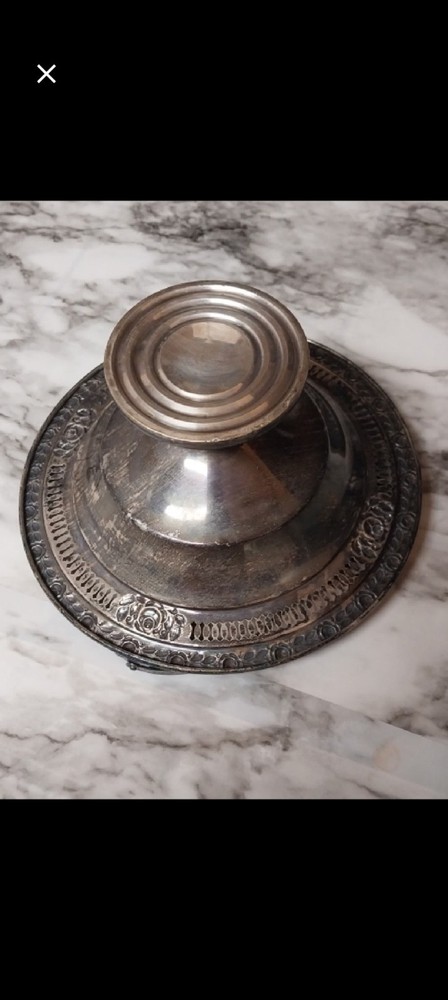 Antique silver sterling candy dish