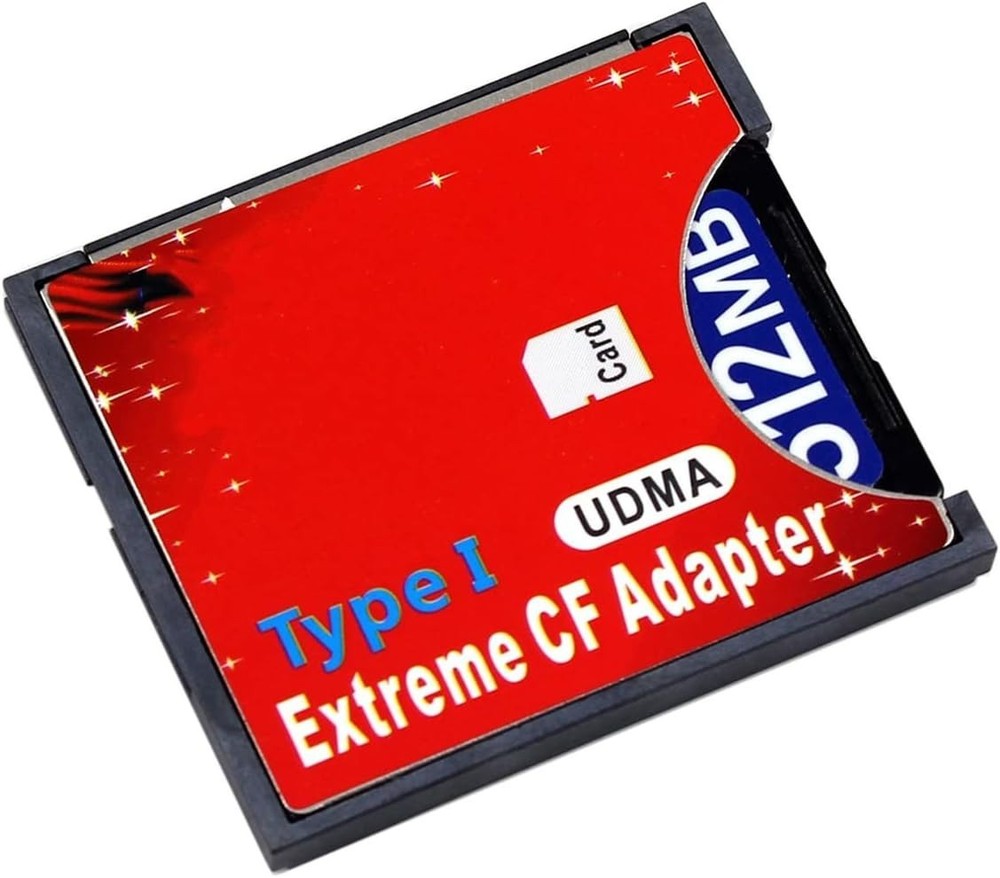 SD SDHC SDXC to CF Type I Compact Flash Memory Card Adapter Reader Support16/...