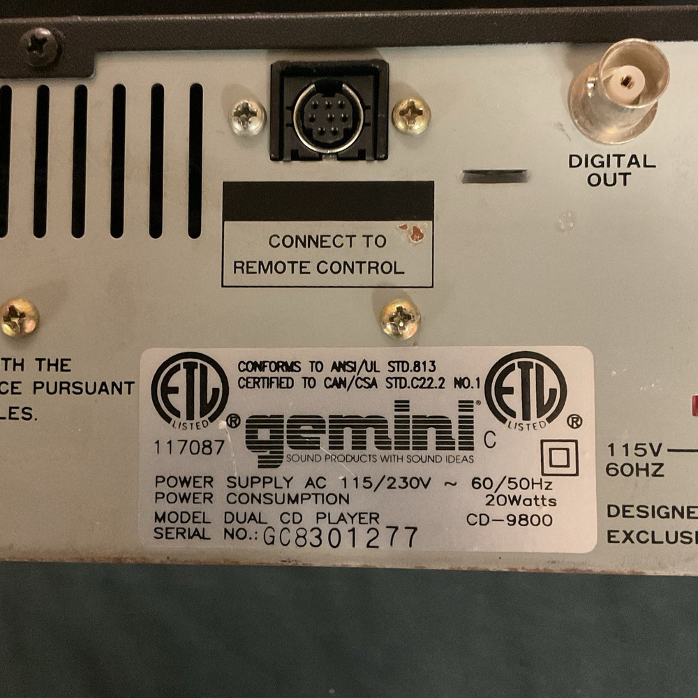 GEMINI CD-9500