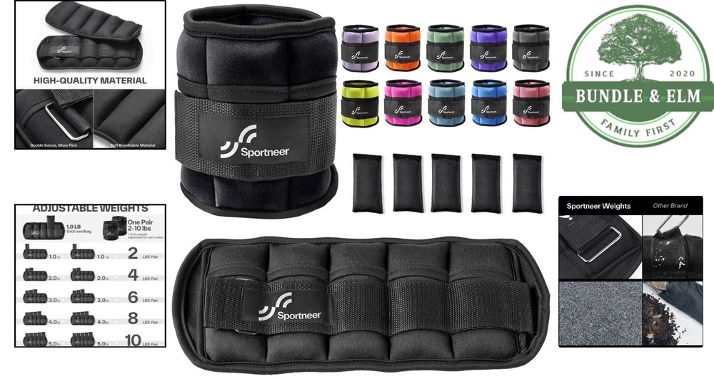 Versatile Adjustable Ankle Weights for Walking, Running, and Strength Training