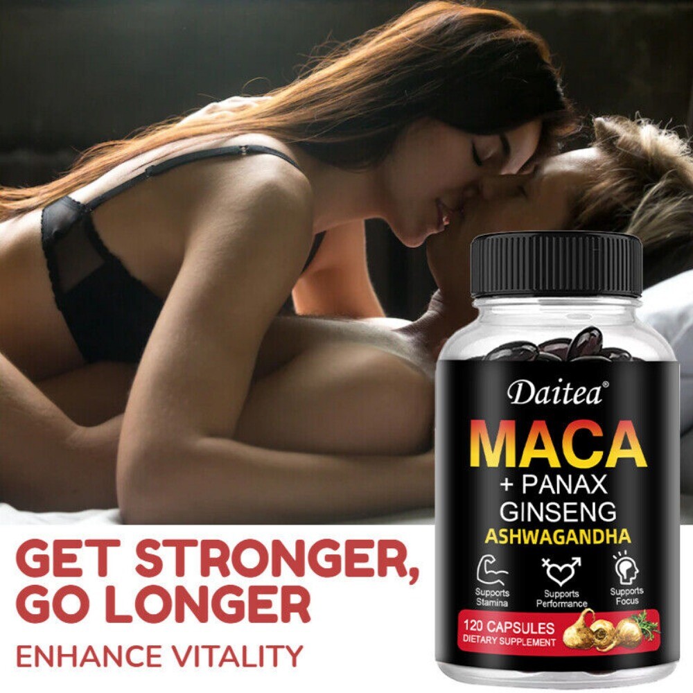 Maca Extract - 10000mg- 120 Capsules - Improve performance
