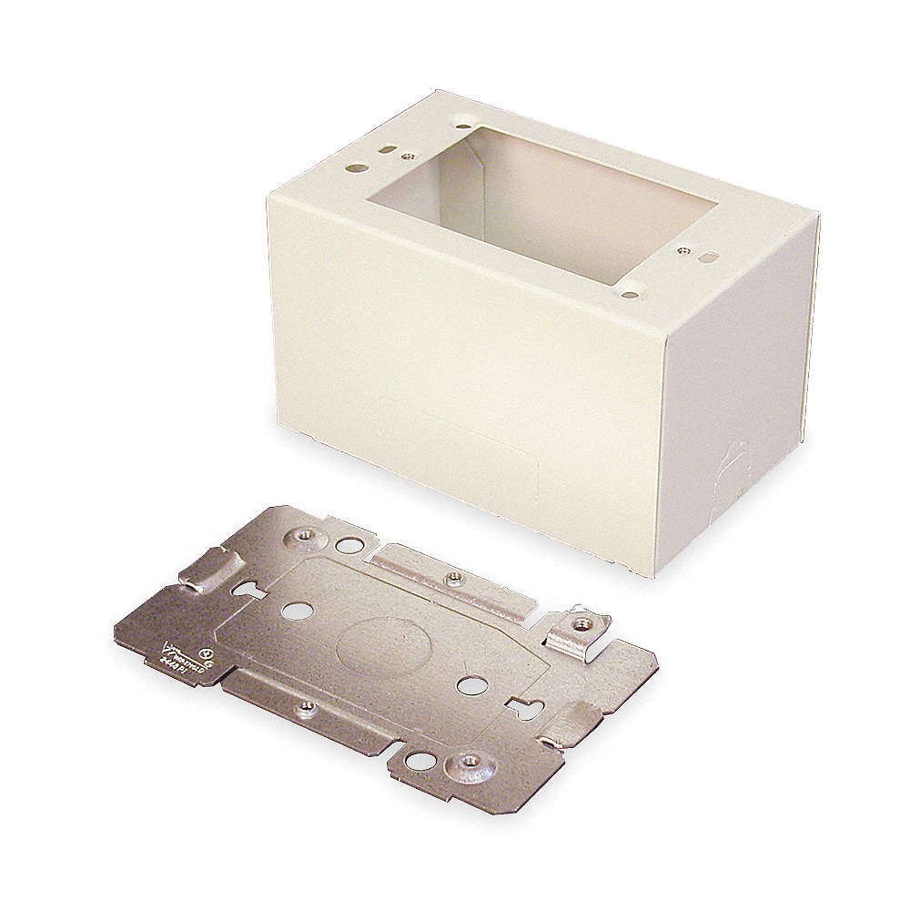 LEGRAND V2444 Extra Deep Device Box,Ivory 3YY83