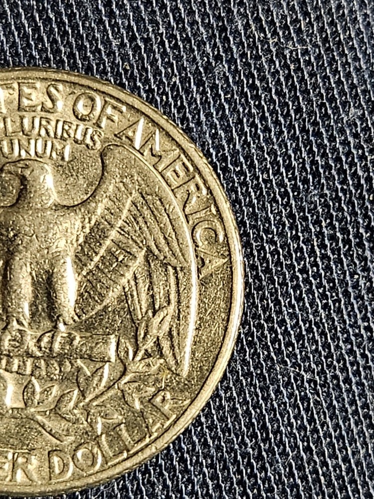 1982 D Quarter Errors Filled In Mint Mark, Letters On Rim, " In Cod We Trust" DD