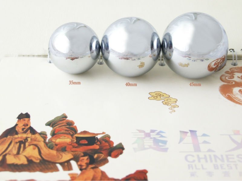 Baoding Balls Solid Stainless Steel 38mm 2pcs For Wrist Strengthening Relaxation