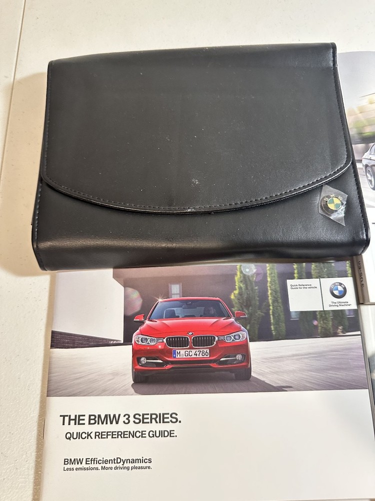 BMW 3 Series Sedan Owner's Manuals Quick Reference Guide 2013