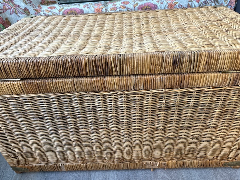 Vintage Bamboo Chest