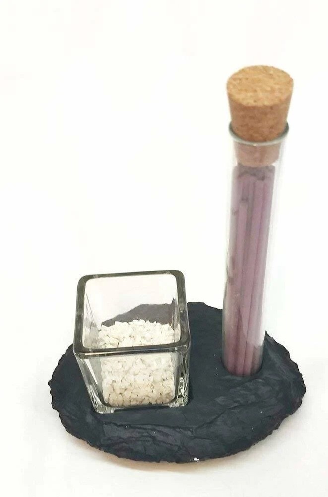 Slate Incense Holder with Incense
