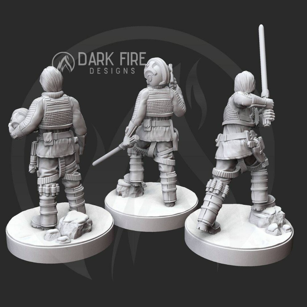Pilot Luke - DARK FIRE | Legion compatible - 3D printed