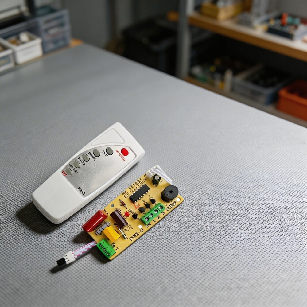 AC Fan Remote Control Circuit Board - Multi-Speed and Timer Functionality