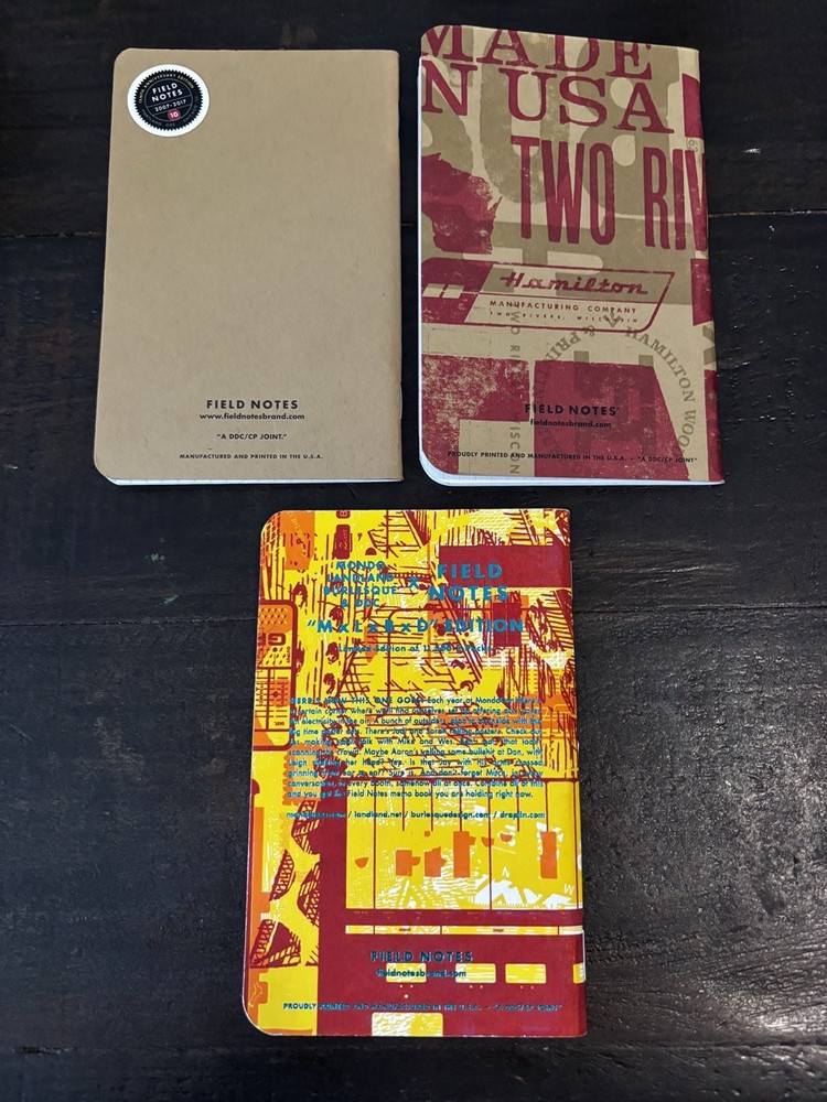Field Notes - Lot of 3