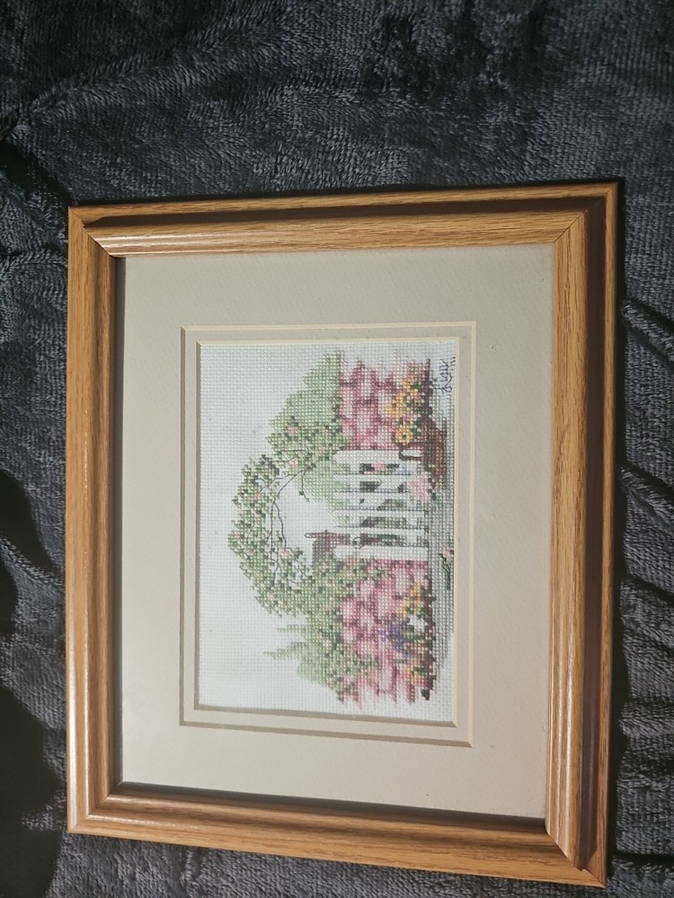 Spring Time Framed Cross Stitch 2001