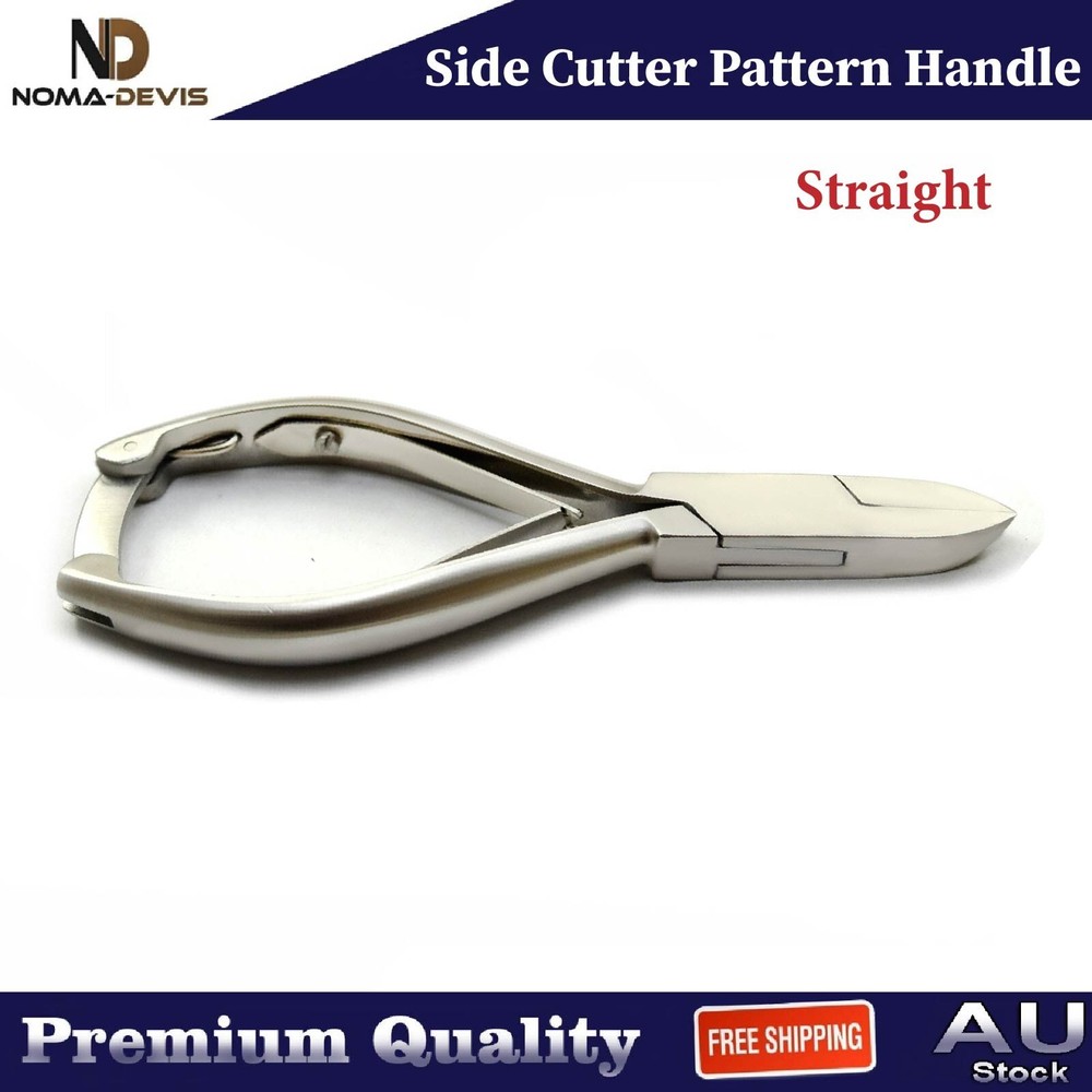 Side Cutter Pattern Handle Heavy Duty Thick Toenail Clipper Straight 2 pieces