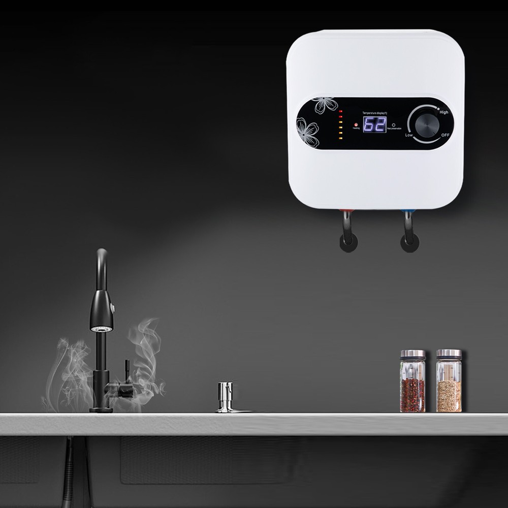 1500w Tankless Electric Hot Water Heater Instant Boiler On Demand Whole House