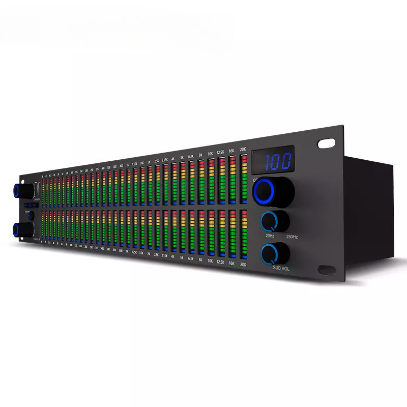 Q-312 Professional Audio System Standard 2U Design Led Player Digital Equalizer