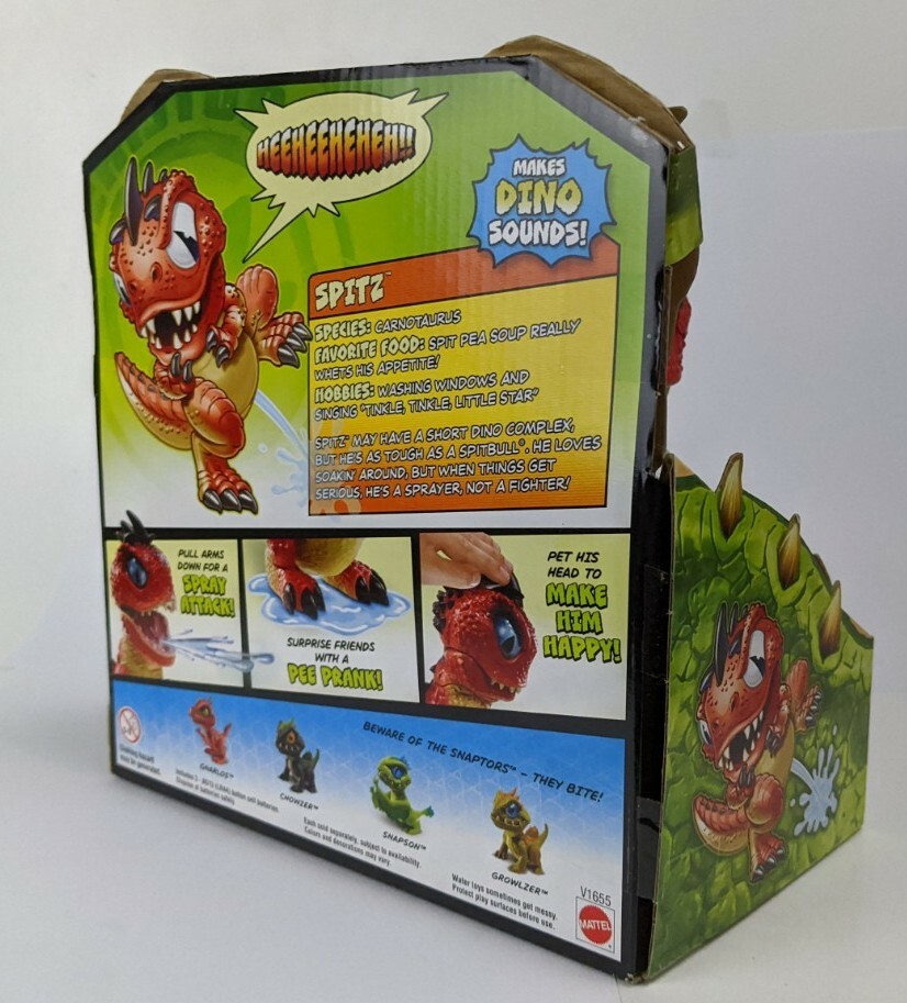 2010 Mattel Prehistoric Pets Spitz Dinosaur Sealed