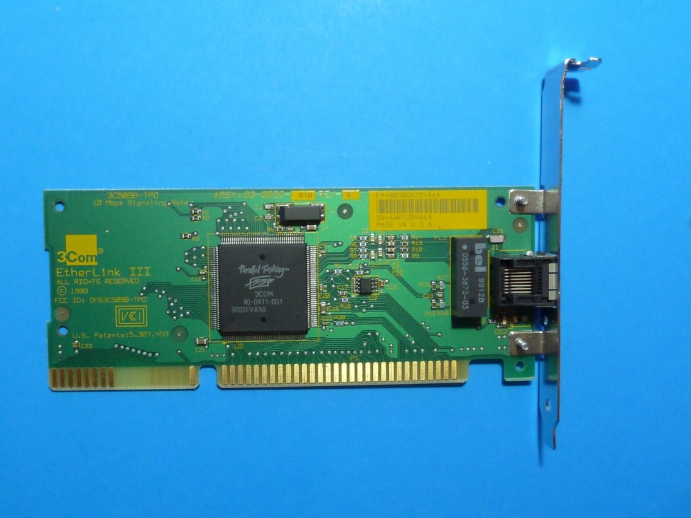 3Com EtherLink III 3C509B-TP0 ASSY 03-0020-010 Rev-B.. Network Adapter