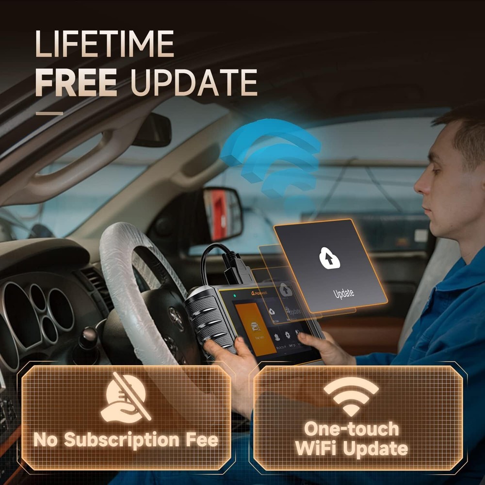 Foxwell NT706 Automotive Scanner Car Diagnostic ABS SRS Engine OBD2 Code Reader