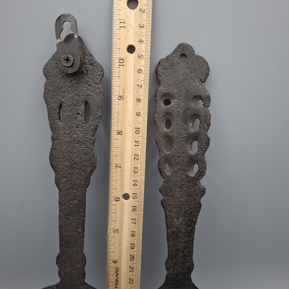 Cast Iron Spoon & Fork Wall Decor Set 11", Country Farmhouse Rustic, Vintage