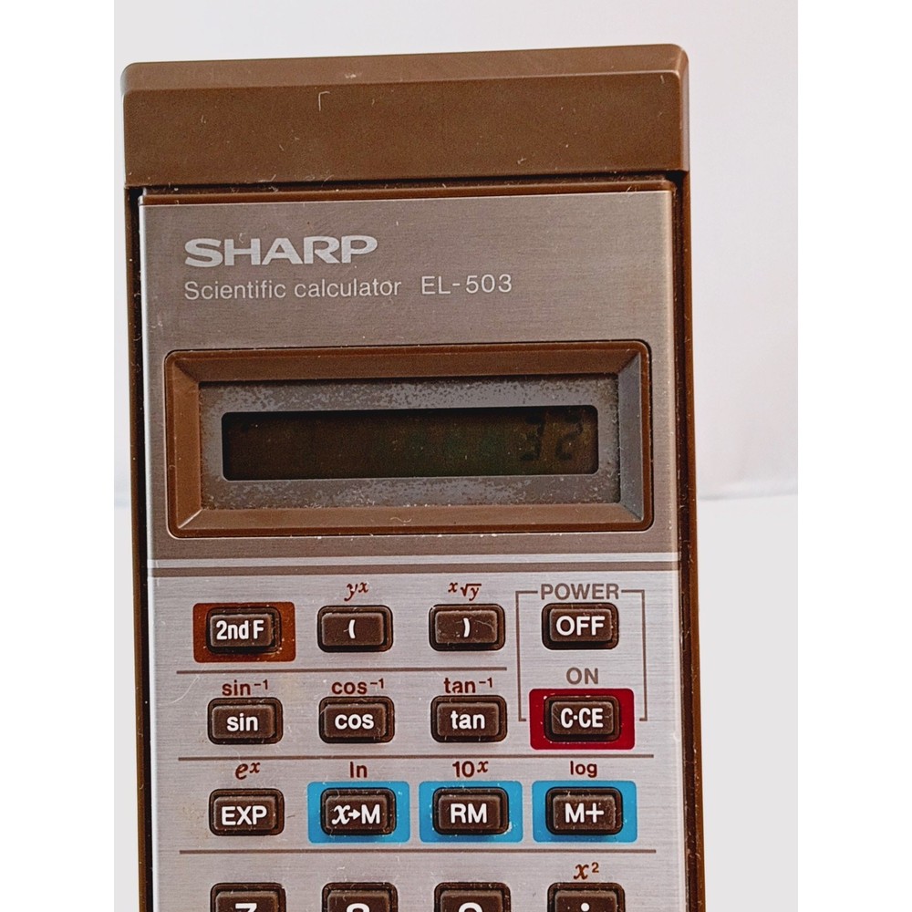Vintage Sharp Scientific Electronic Calculator EL-503 TESTED & WORKING