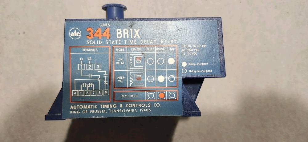 ATC344BRIX SOLID STATE TIME DELAY RELAY