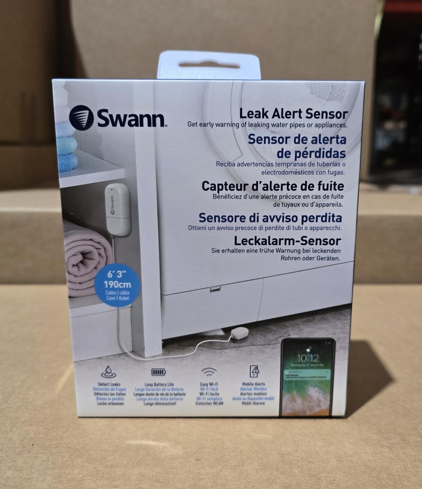 Swann - Wireless Leak Alert Sensor - White