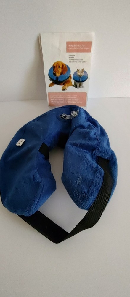 Dog MX Inflatable E-Collar Medium/Comfortable/Washable/Adjustable-Used
