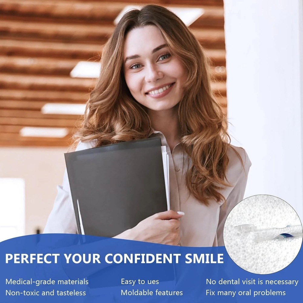 Teeth, Tooth Replacement Missing Teeth, Teeth Filling Kit Permanent with Tool,