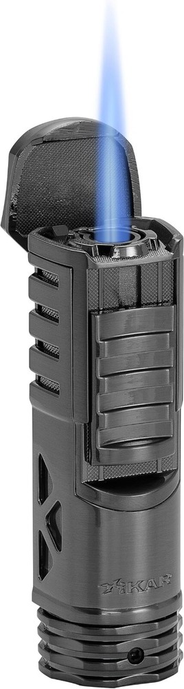 Xikar Tactical 1 Single Jet Flame Lighter, Gunmetal