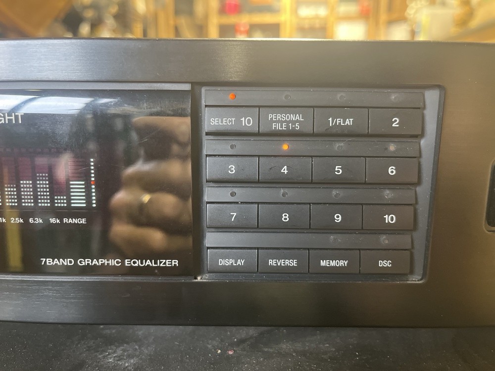 Sony SEQ-711 7 Band Graphic Equalizer Stereo Audio Tested Working