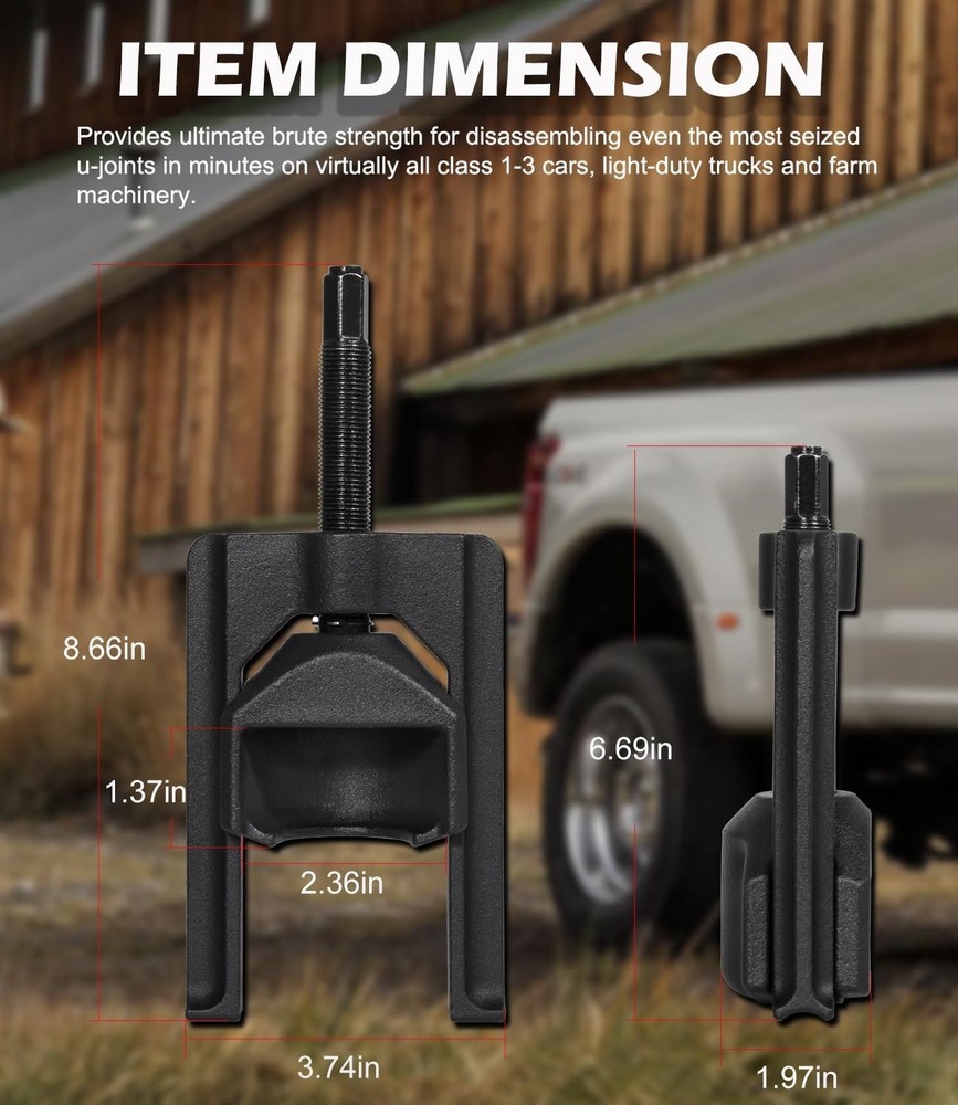Universal Joint Puller Press Removal U-Joint Tool Heavy Duty (Class 1-3) 10105