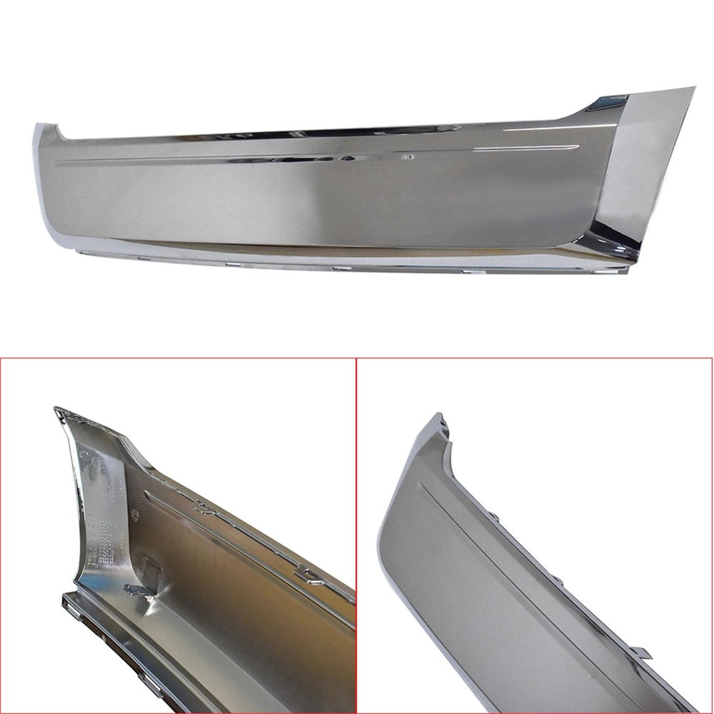 marddpair Front Lower Bumper Chrome Grille Moulding Replacement for Silver