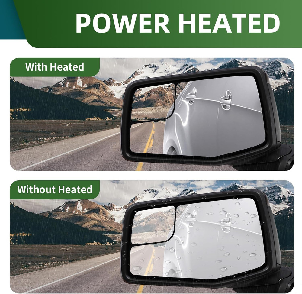 Driver Left Side Mirror Assembly Compatible with 2019-2023 Silverado and Sierra