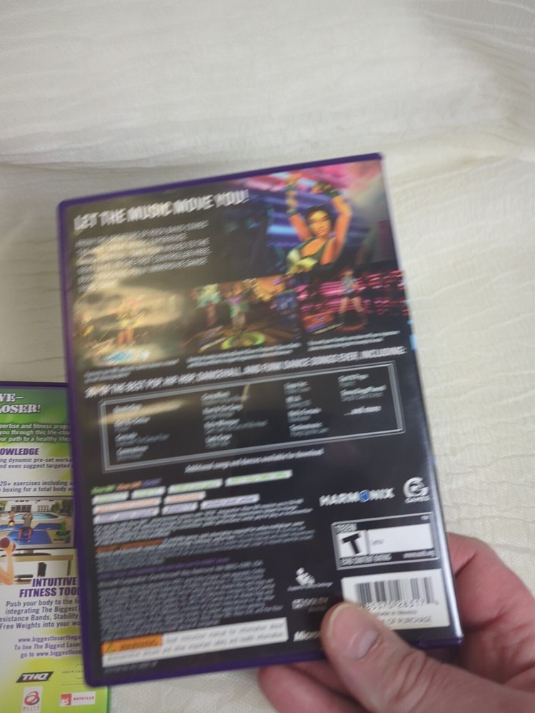 Microsoft Xbox 360 Kinect Motion Sensor Bar Black & 3 games bundle Dance Central