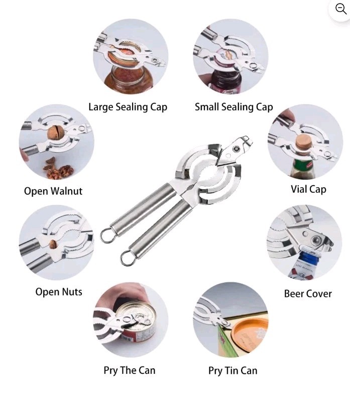 Onedia Universal Jar & Bottle Opener Nut Cracker Kitchen Tool Gadget Multi Tool