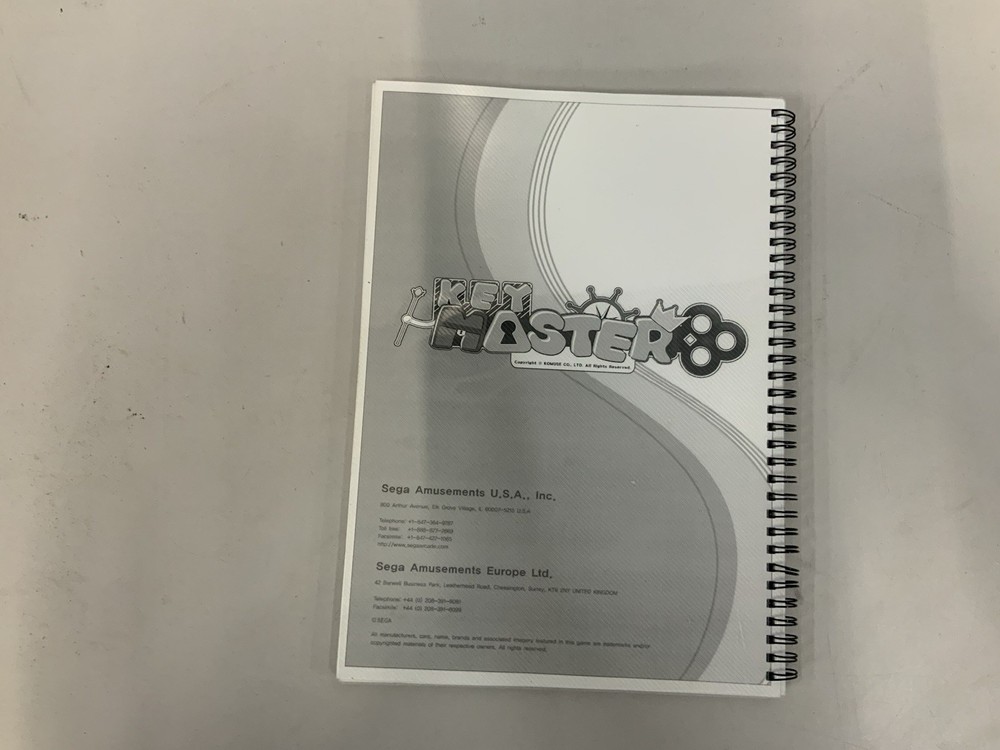 Key Master Arcade Game Owner’s Manual