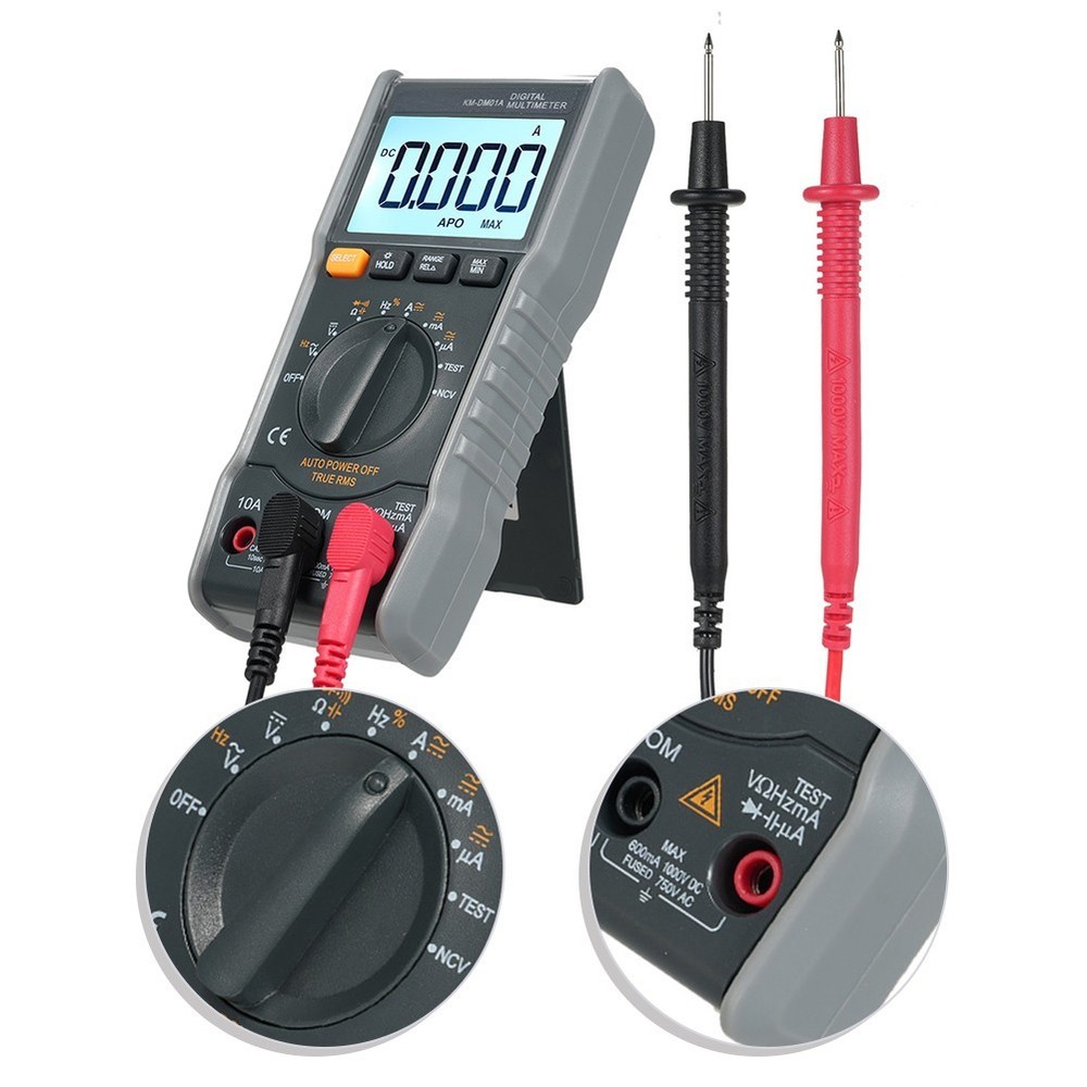 KM-DM01A 6000-Count Multifunctional Meter for Voltage Current and Diode Test