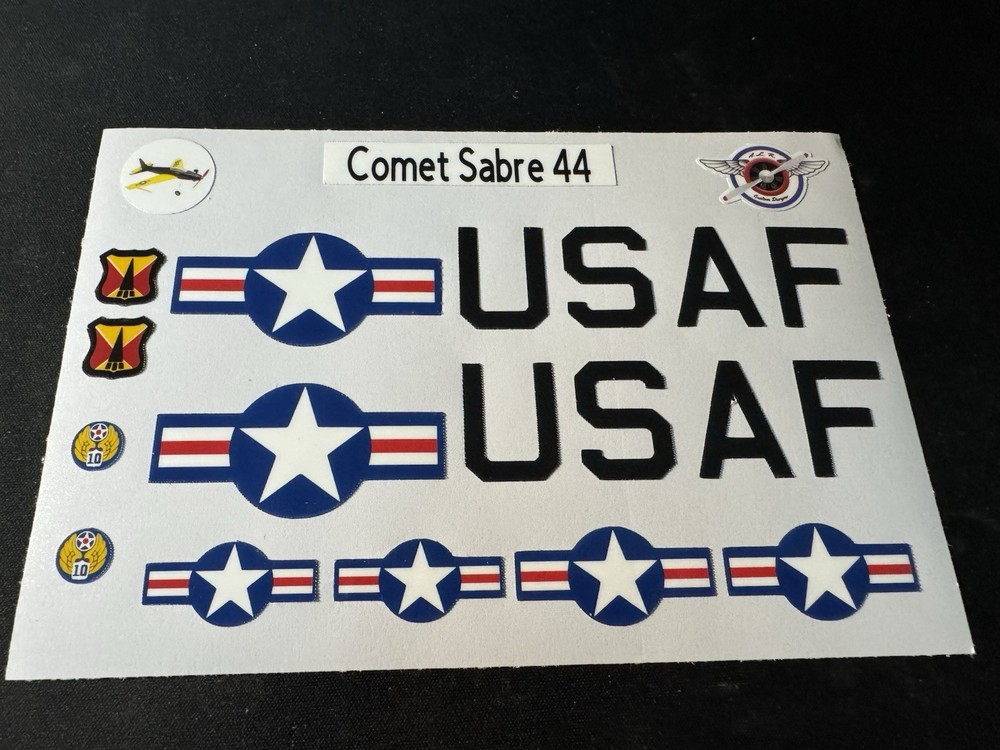 Comet Sabre 44 USAF Sticker Set (Reproduction)