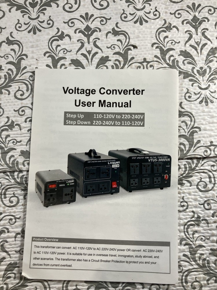 Lvyuan VTUS-1000 Step Up & Down Voltage Transformer