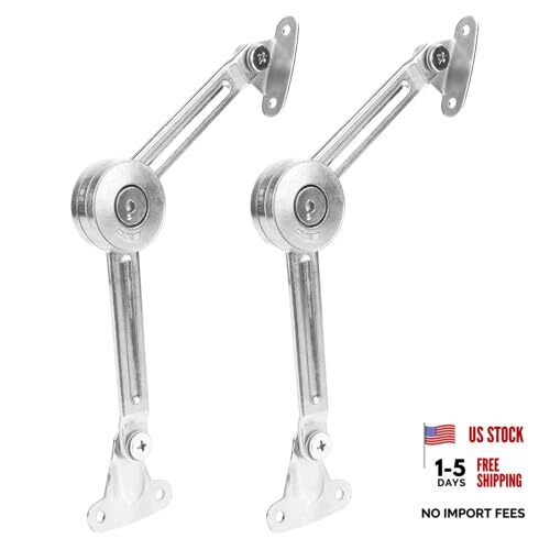 2pcs Chest Hinges, Alloy Lid Support Locking Fixed Hinge Close Quietly Heavy