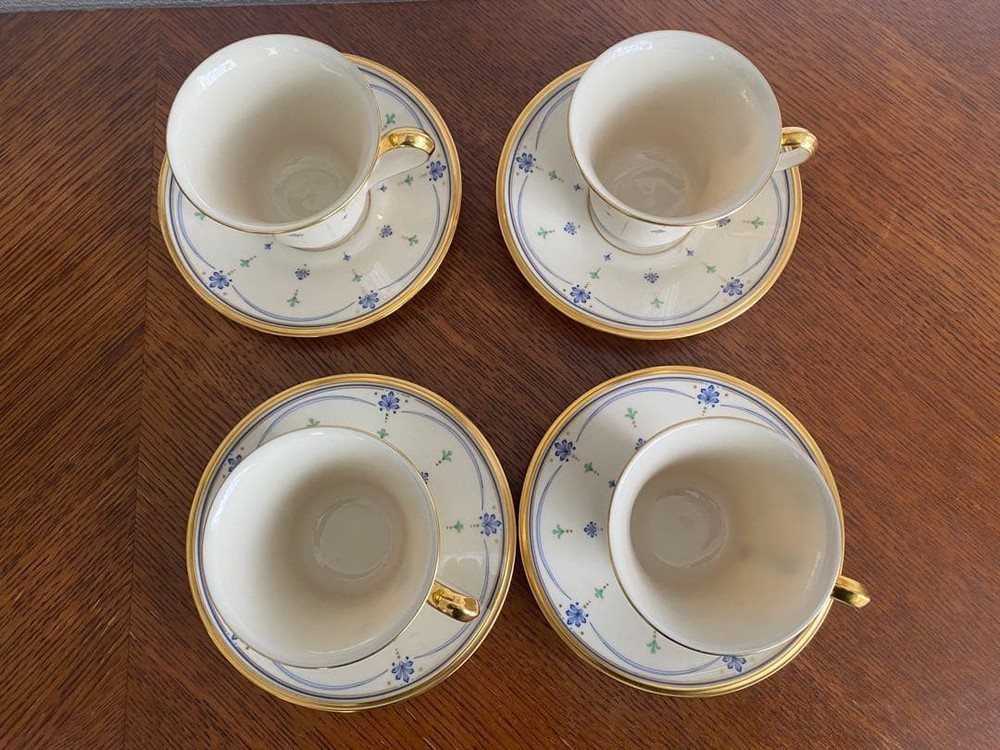 Lenox Chateau Cup Saucer 4 Set