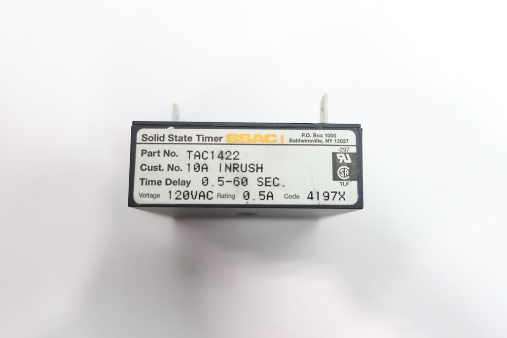 Ssac TAC1422 Solid State Timer 120v-ac