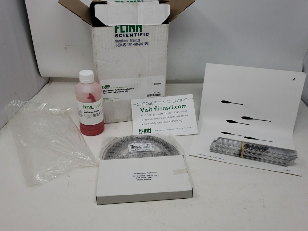 FLINN Scientific Bloodstain Pattern Analysis- Forensic Laboratory Kit, FB1643