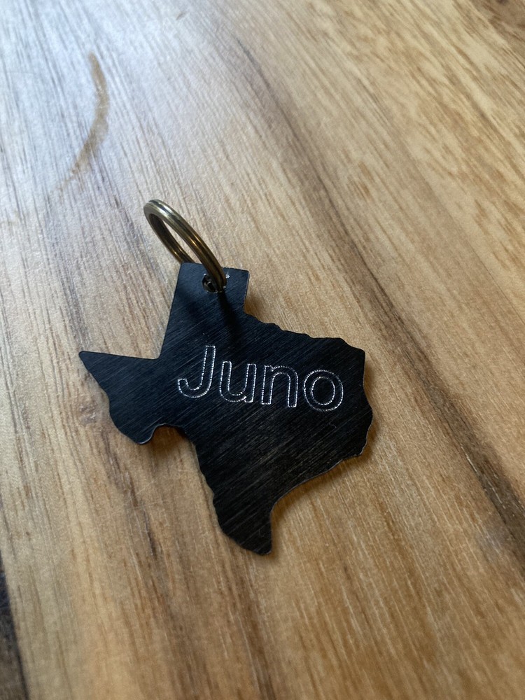 Pet Tags Texas Shape Aluminum