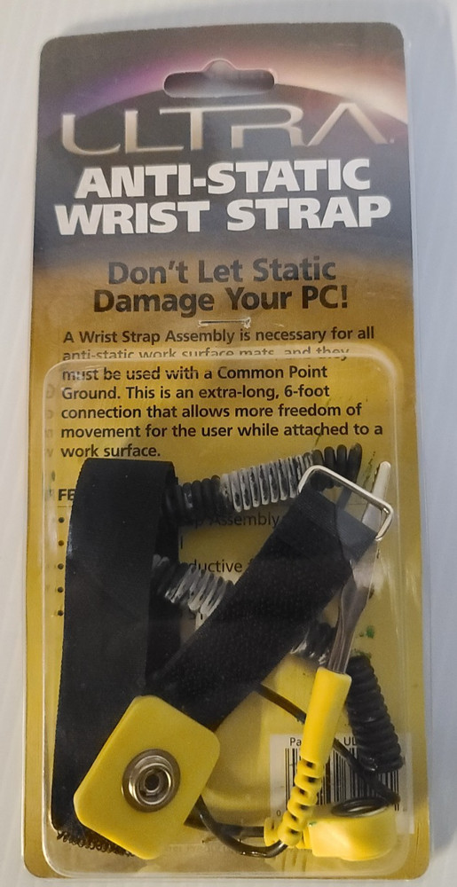 6' Long Anti Static Wrist Strap with Comfortable Fit - Protect Electronics