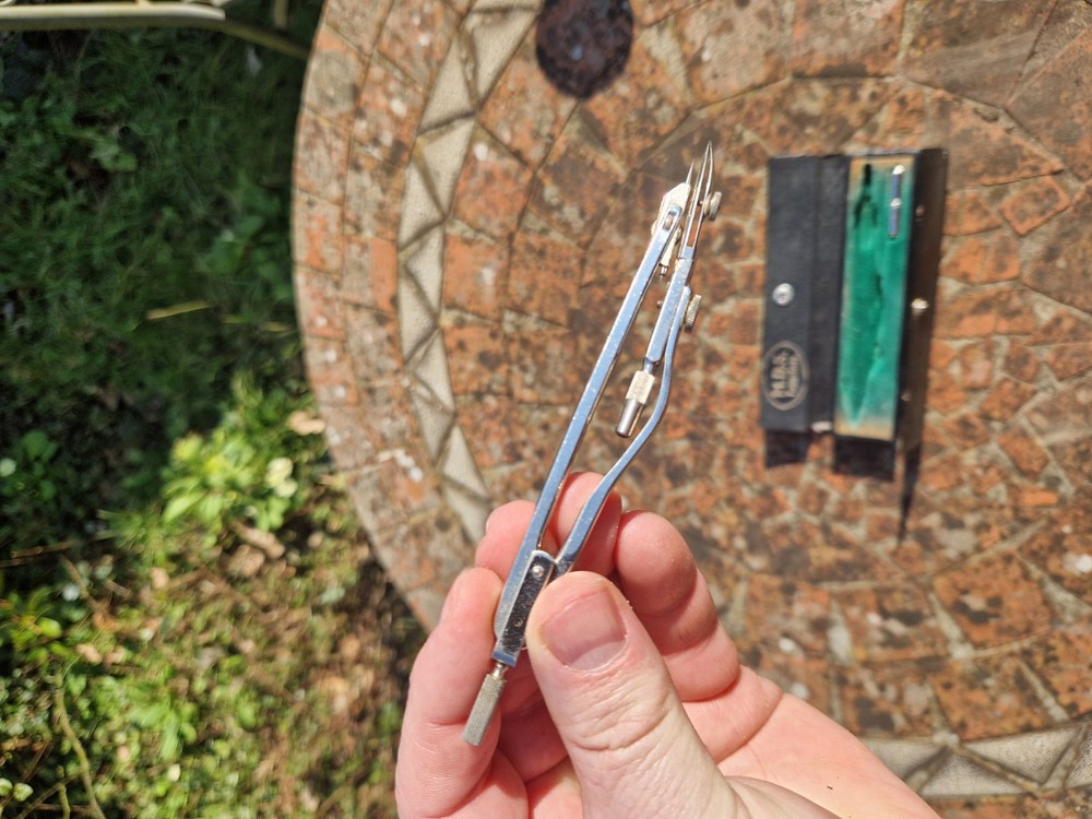Vintage M.D.S. Drawing Compass In Box