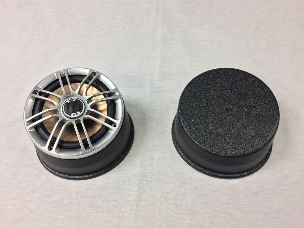 6.5 Speaker Pods - Angled, Round With Bottoms