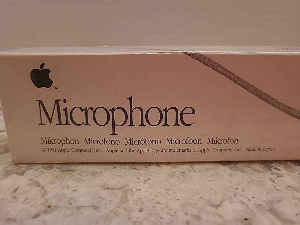 Vintage 1991 Apple Desktop Microphone for Macintosh Computers SEALED NOS