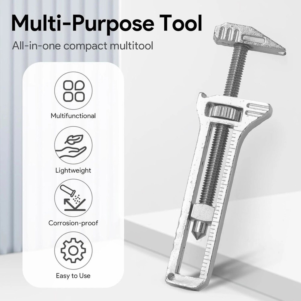 PCS Alloy Multi-Tool Adjustable Wrench Set with Caliper and Spanner Tool Kit