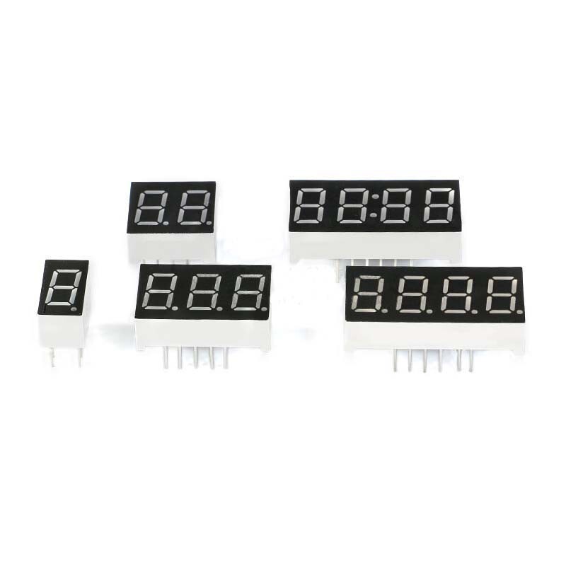 0.28/0.36/0.4/0.56/0.8" 1-4 Bit Common Anode/Cathode Red Led Display 7 Segment