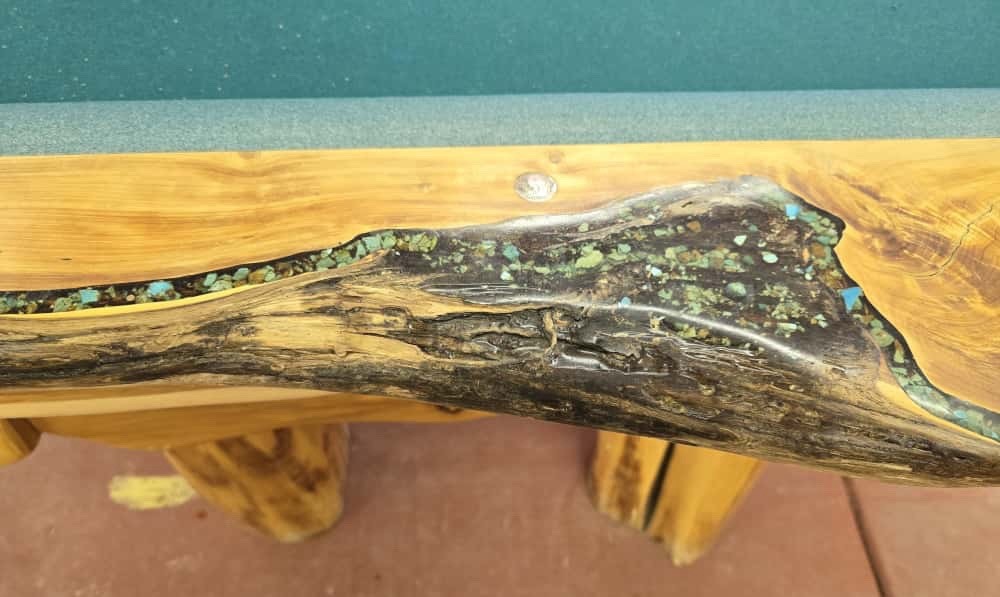 Turquoise Inlaid Pool Table